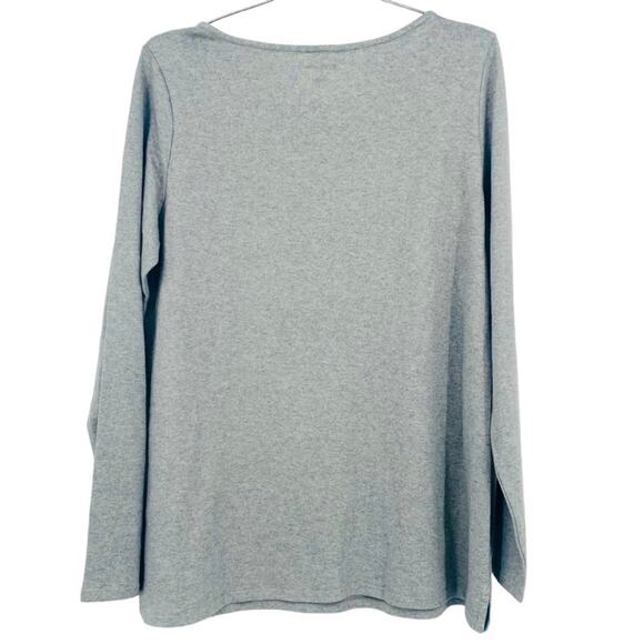 Kim Rogers Gray Noel Long Sleeve Tunic Top - Picture 3 of 6